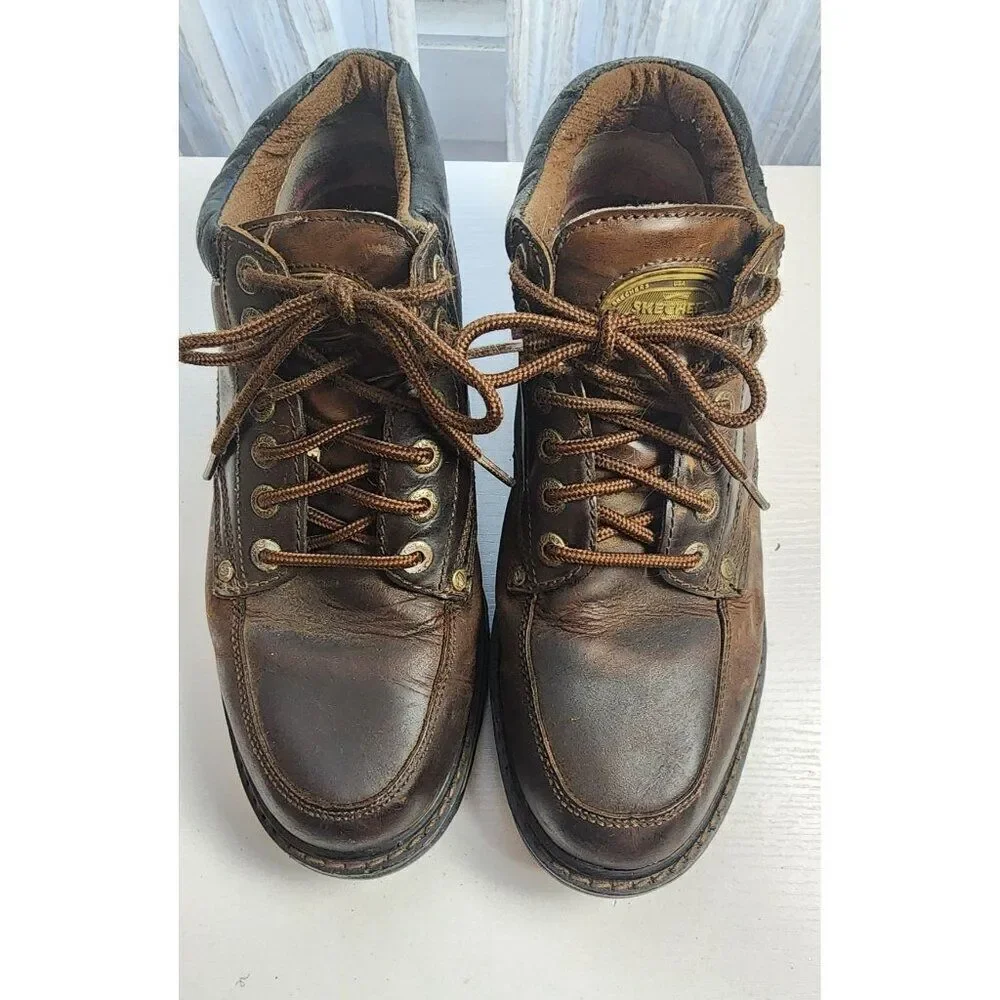 Skecher's Mariner Men's Size 10 Brown Leather Boots